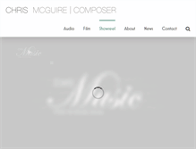 Tablet Screenshot of chrismcguiremusic.com